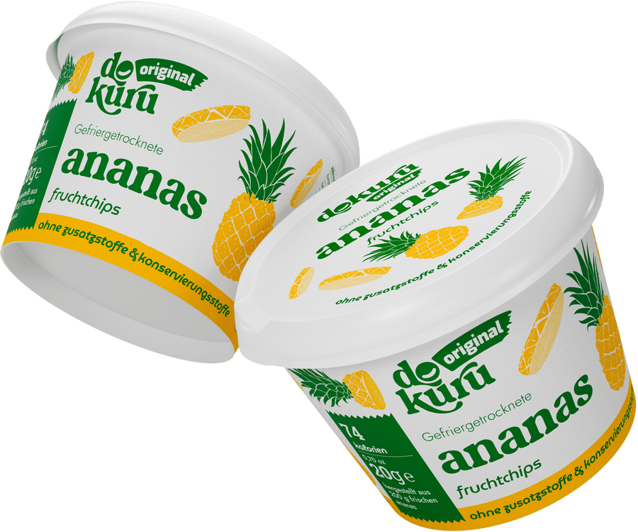Dokuru Original Ananas Gefriergetrocknete Fruchtchips - dokurude
