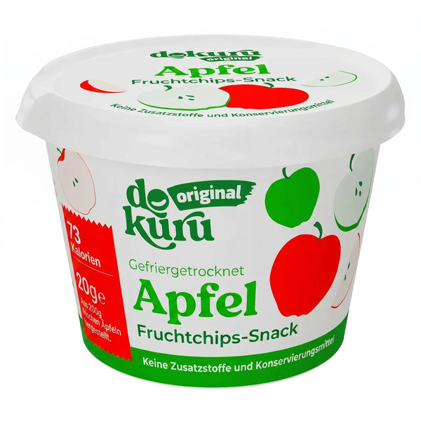 Dokuru Original Apfel Gefriergetrocknete Fruchtchips - dokurude