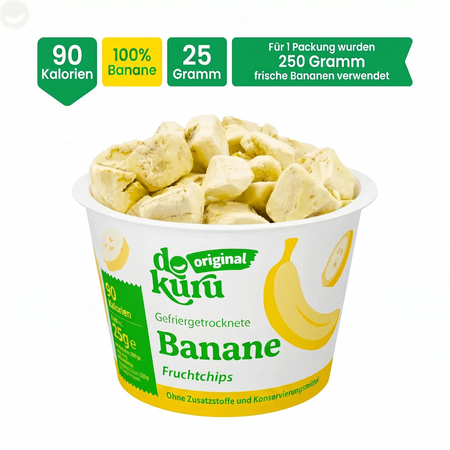 Dokuru Original Banane Gefriergetrocknete Fruchtchips - dokurude