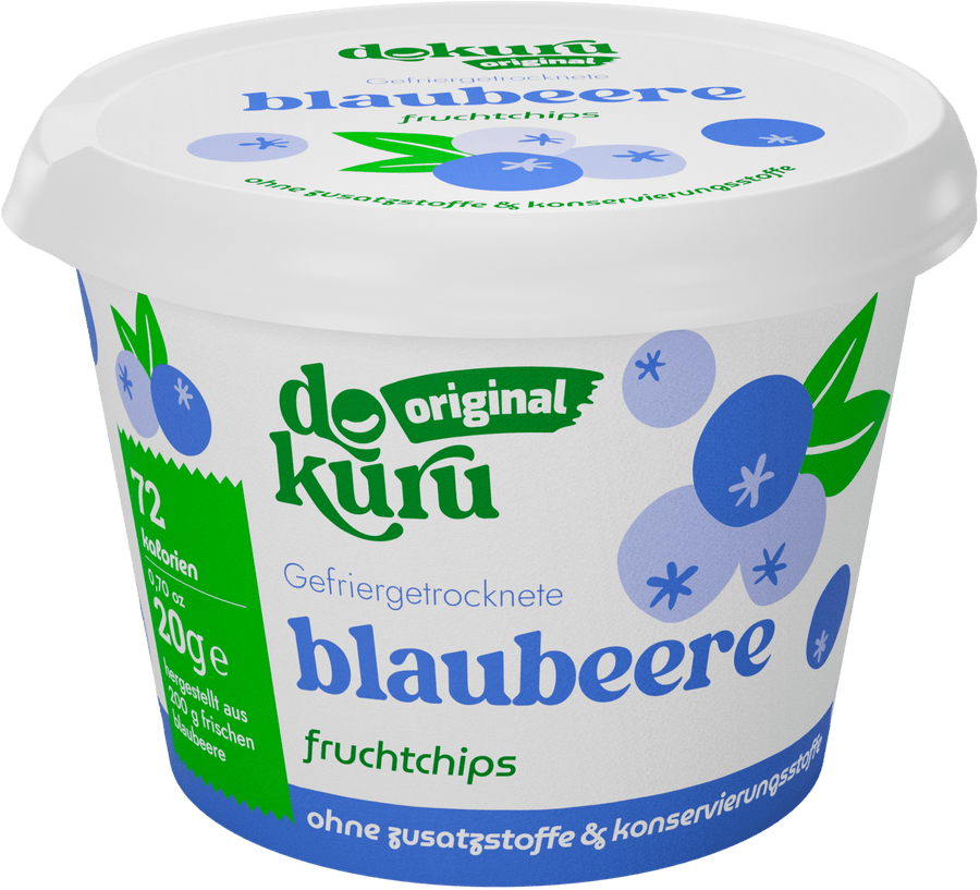 Dokuru Original Blaubeere Gefriergetrocknete Fruchtchips - Dokuru Germany