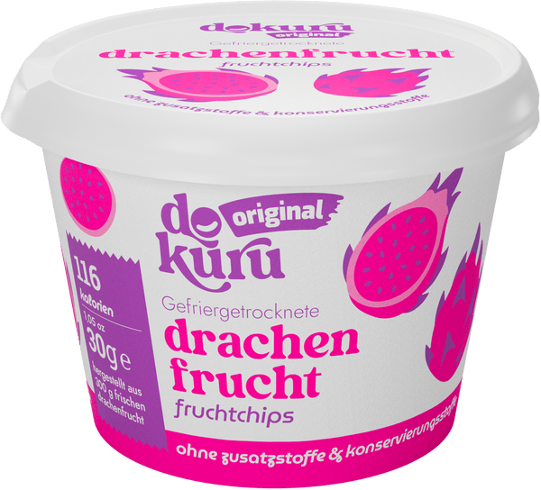 Dokuru Original Drachenfrucht Gefriergetrocknete Fruchtchips - Dokuru Germany