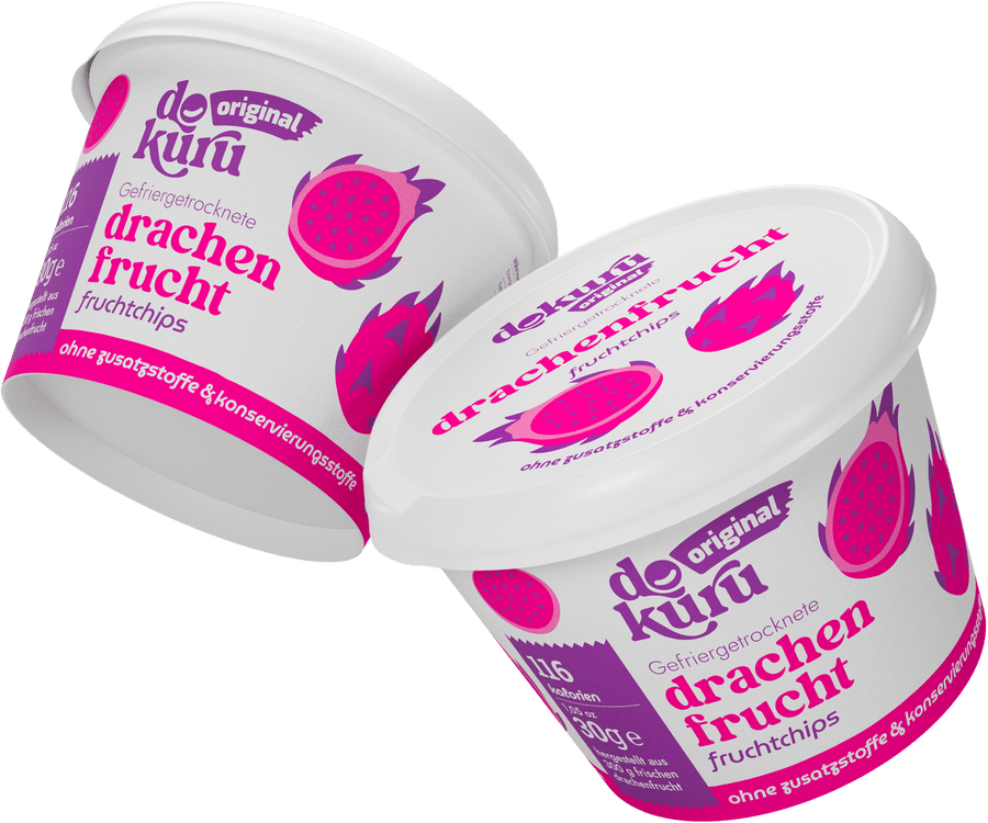 Dokuru Original Drachenfrucht Gefriergetrocknete Fruchtchips - dokurude