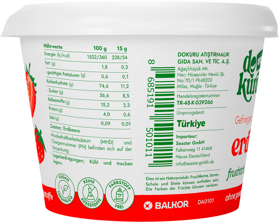 Dokuru Original Erdbeere Gefriergetrocknete Fruchtchips - dokurude