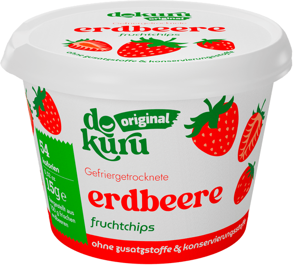 Dokuru Original Erdbeere Gefriergetrocknete Fruchtchips - Dokuru Germany