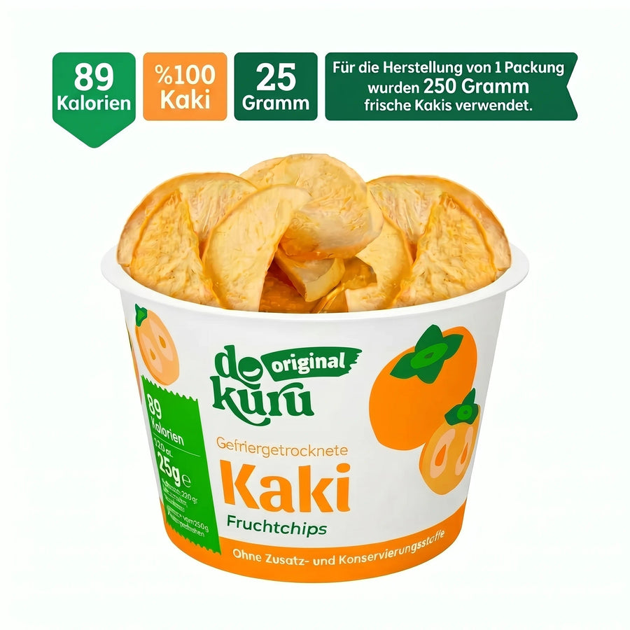 Dokuru Original Kaki Gefriergetrocknete Fruchtchips - dokurude