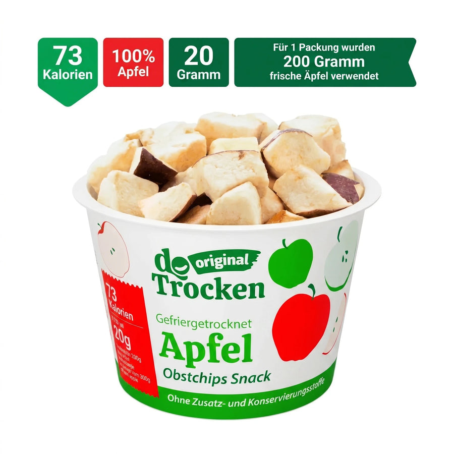 Dokuru Original Apfel Gefriergetrocknete Fruchtchips - dokurude