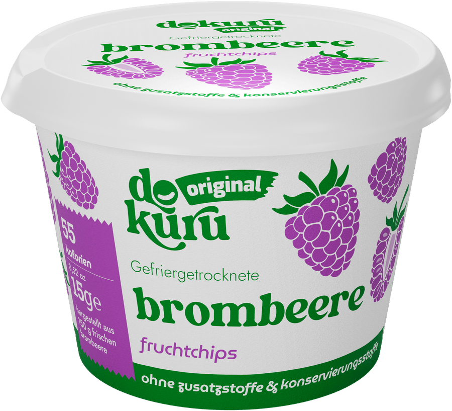 Dokuru Original Brombeere Gefriergetrocknete Fruchtchips - Dokuru Germany