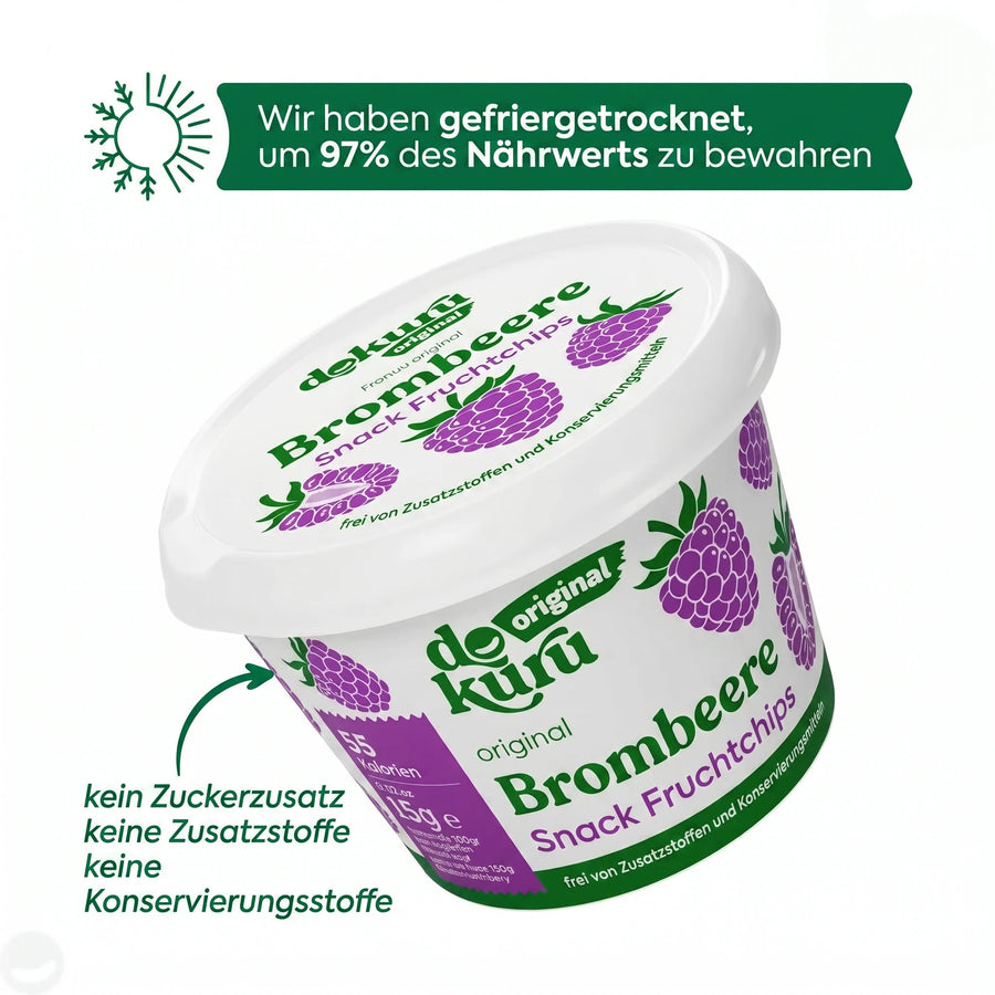 Dokuru Original Brombeere Gefriergetrocknete Fruchtchips - dokurude