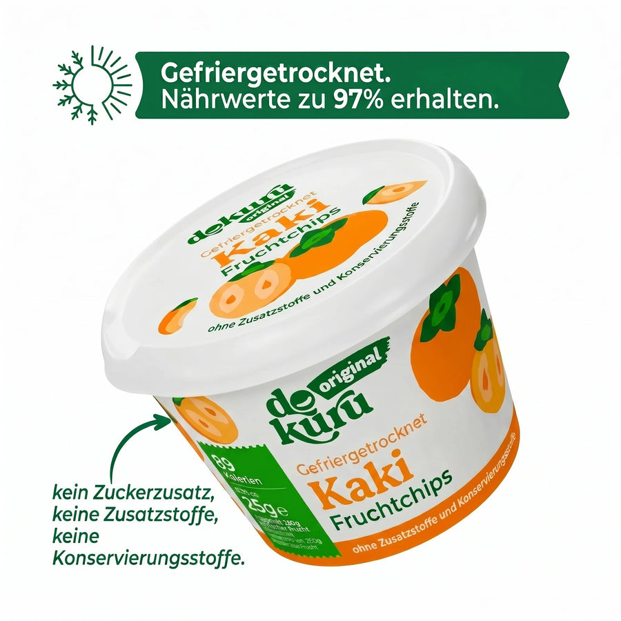 Dokuru Original Kaki Gefriergetrocknete Fruchtchips - dokurude