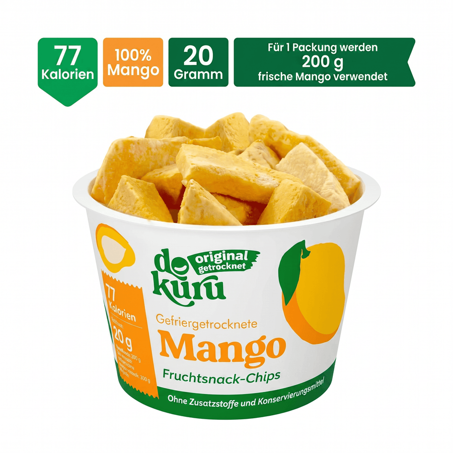 Dokuru Original Mango Gefriergetrocknete Fruchtchips - dokurude