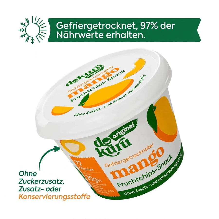 Dokuru Original Mango Gefriergetrocknete Fruchtchips - dokurude