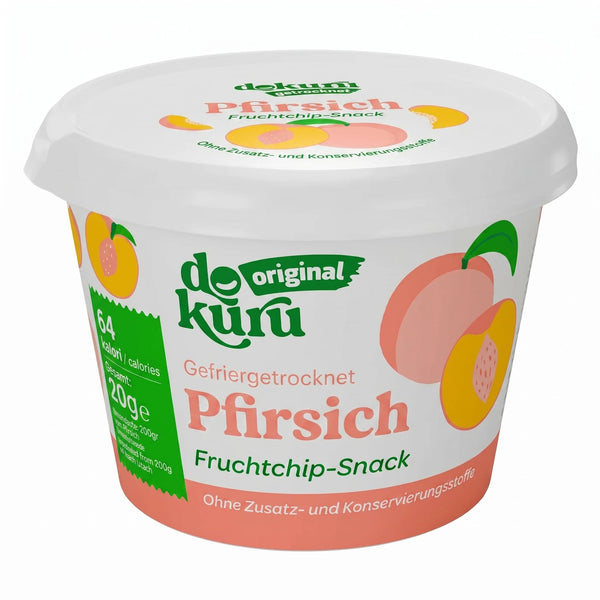 Dokuru Original Pfirsich Gefriergetrocknete Fruchtchips - dokurude